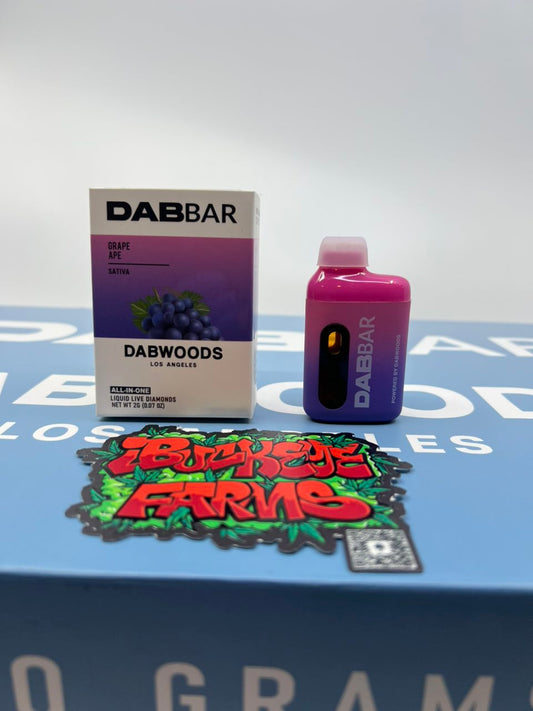 DAB BAR BY DAB WOODS 2 GRAM LIQUID LIVE DIAMONDS DISPOSABLES